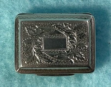 1822 Geo.IV Sterling Silver W/ Gilt Interior Vinaigrette-John Lawrence & Co.