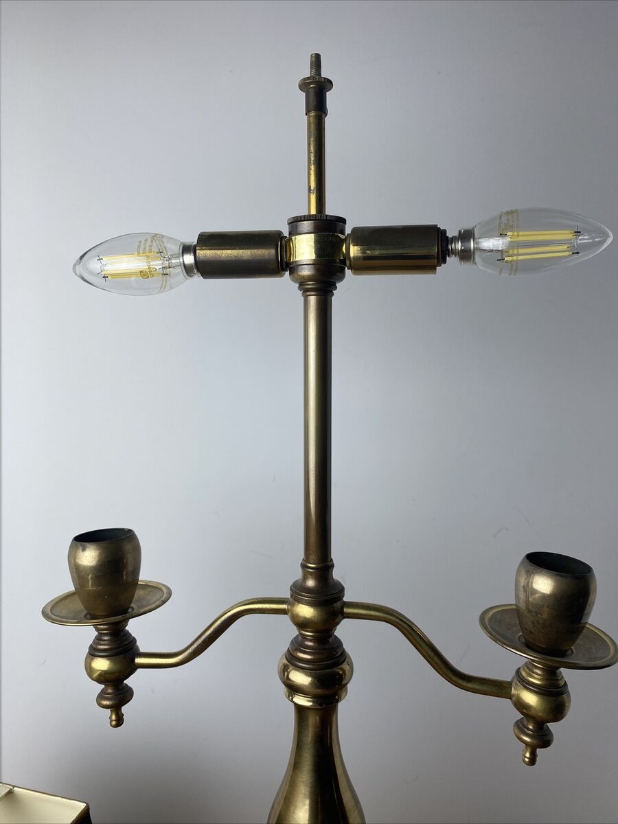 25” Frederick Cooper Brass Lamp Candleabra Style Black Metal 25” Frederick Cooper Brass Lamp Candleabra Style Black Metal