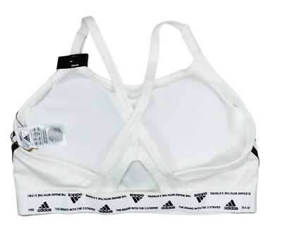 Adidas Plus Size Aeroready 3-Stripes X-Back Light Support Women's Sports  Bra NWT