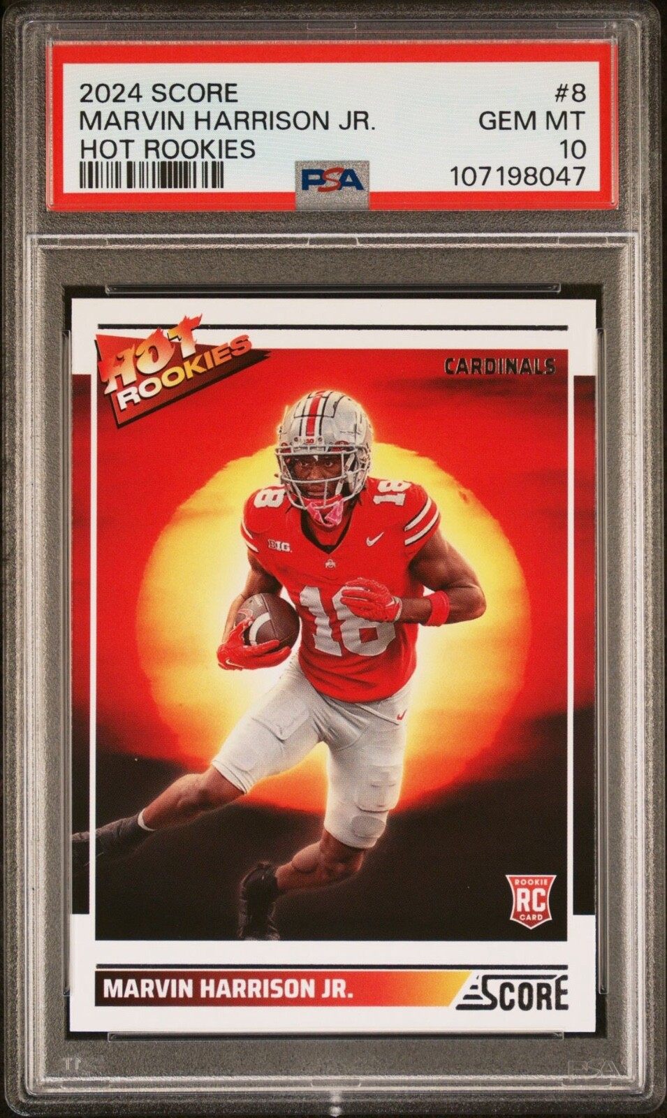 Marvin Harrison Jr. Panini Score Hot Rookies #8 Base