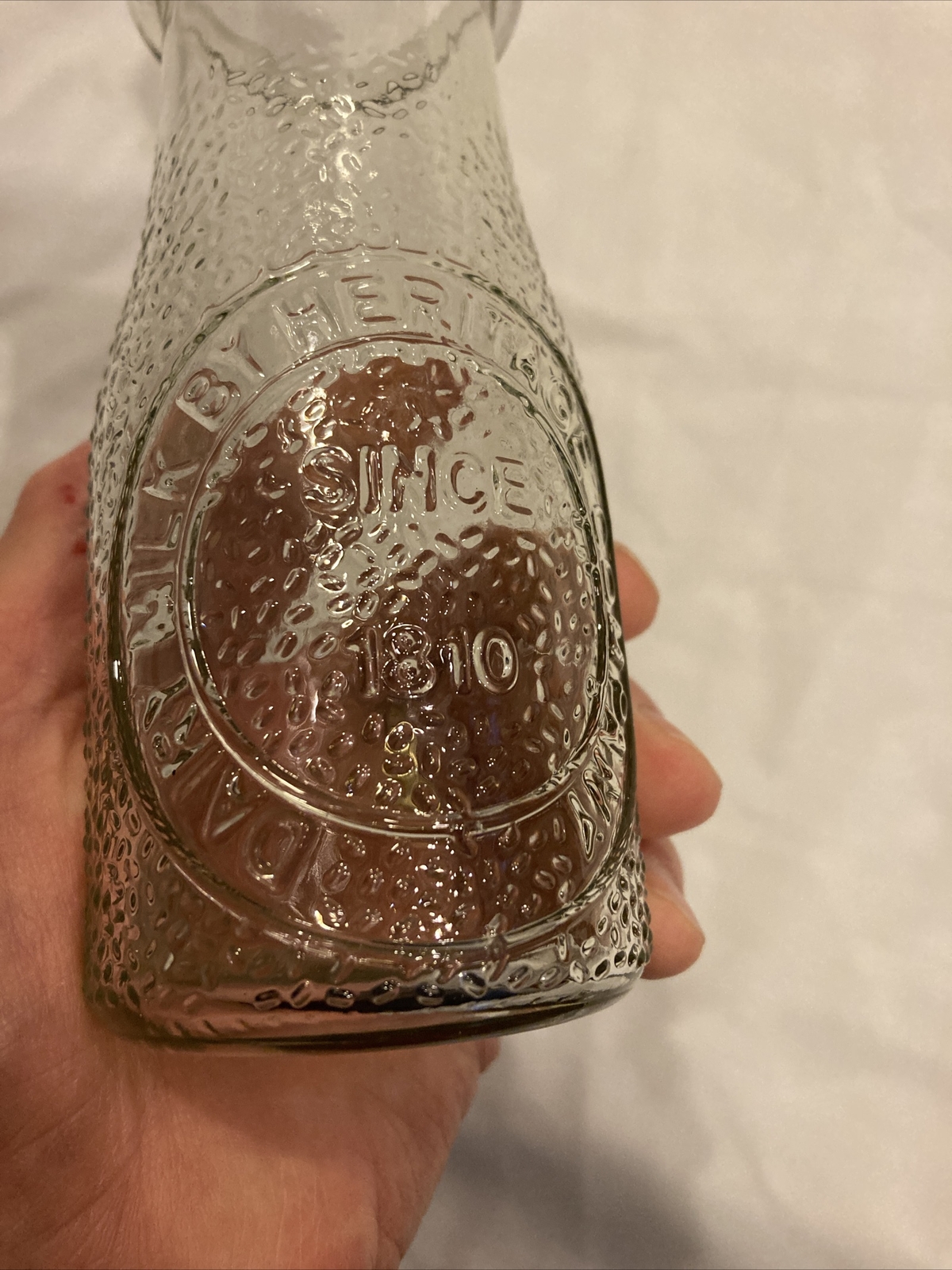 Vintage Dairy Milk By Heritage Company Half Pint Bottle Since 1810