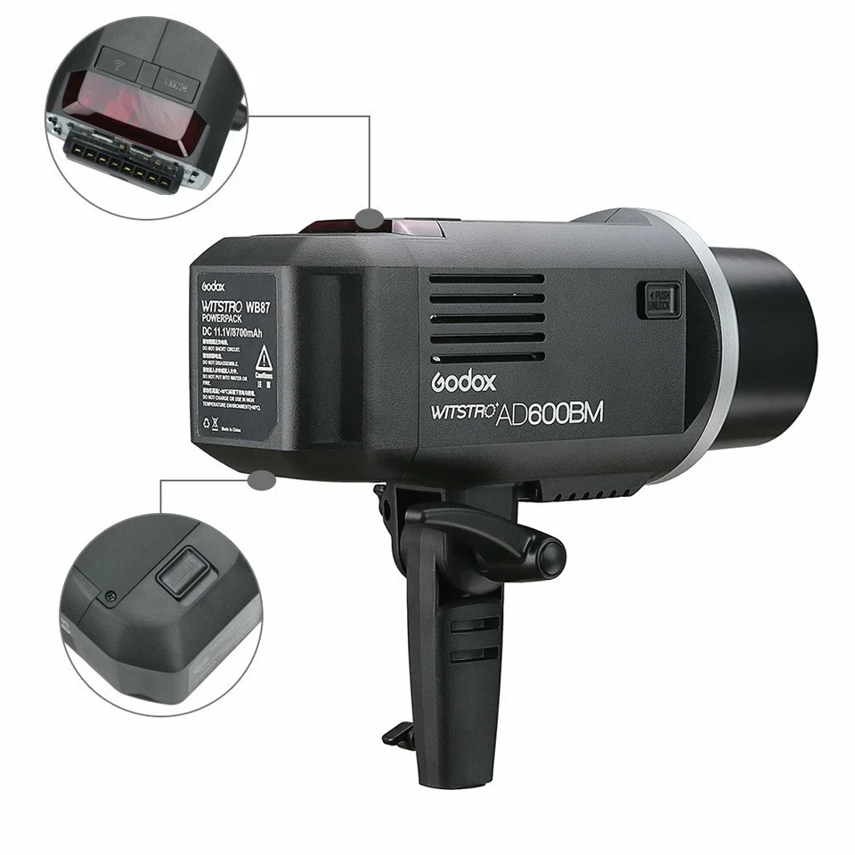 US Godox AD600BM 600w 1/8000s 2.4G Wireless Flash Light Bowens Mount f Canon - Image 4 of 4