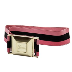 GUCCI Belt Webbing Line Pink Black size 85/34 authentic | eBay