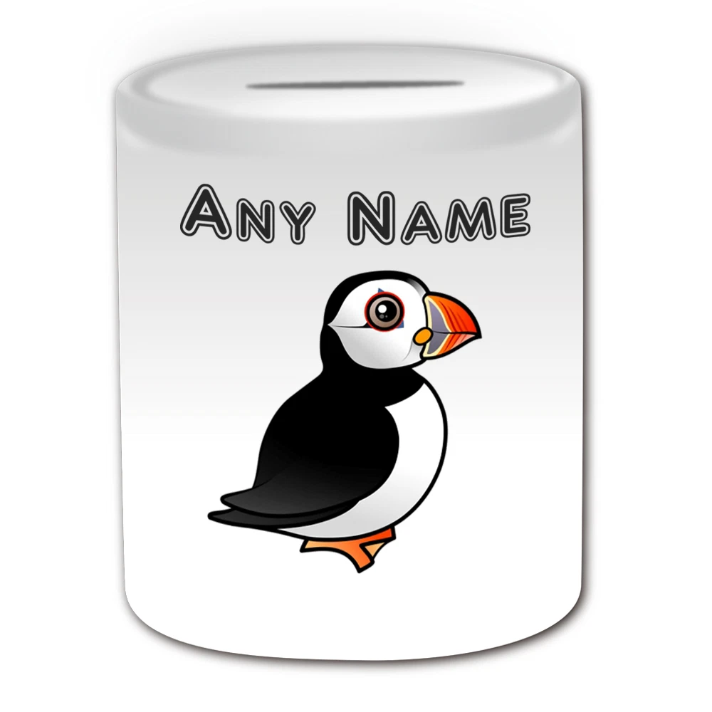 Personalised Puffin Mug  - Custom Name Coffee Cup for Kitchen & Dining