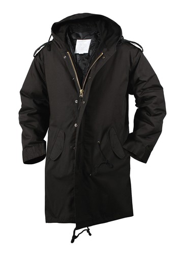 Black Military Style M-51 Fishtail 
