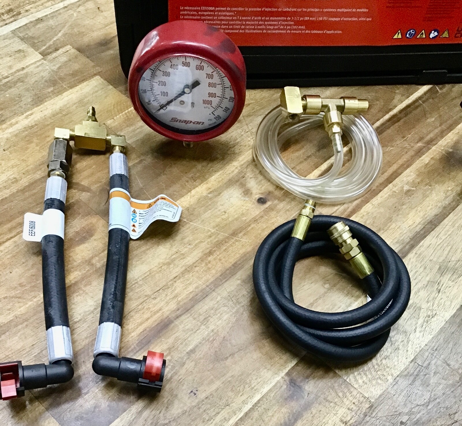 SNAPON MASTER FUEL INJECTION PRESSURE GAUGE TEST KIT EEF1500A !!! eBay