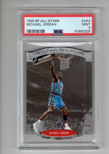 MICHAEL JORDAN 1995 ALL-STARS #AS-2 DIE CUT PSA GRADED MINT 9