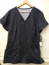 Grey's Anatomy Scrub Top Women's 41452 Steel Gray Size L Large NWT