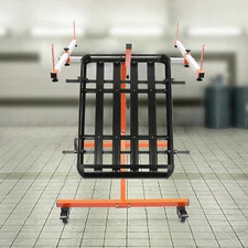 Multifunction Rotating Holder Automotive Paint Stand W/ Wheels Painting Stand