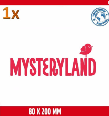 Mysteryland 80x202mm Aufkleber Sticker Decal Autocollant Hardbass Techno Q-Base