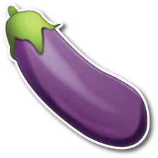 Eggplant Emoji Magnet 6.5" Decal Perfect for Car Truck SUV Mailbox or Fridge