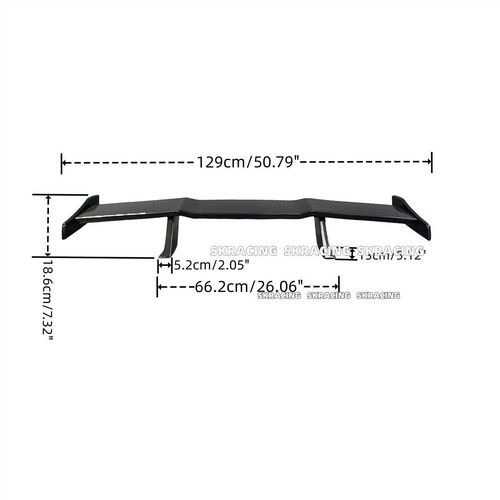 For 2016-2023 Nissan Teana Altima Real Carbon Fiber Rear Trunk Lip Spoiler Wing - Picture 2 of 21