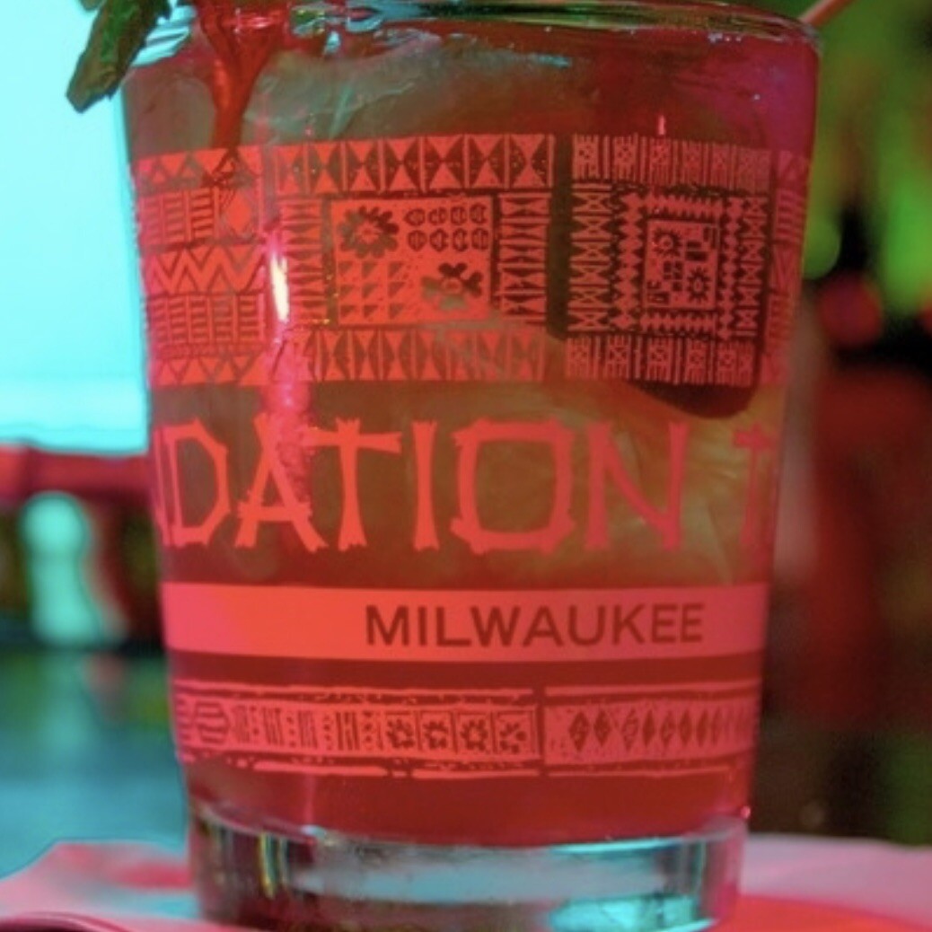 Tiki Mug Foundation Bar Milwaukee Rum Barrel T Shirt Menu Mai Tai