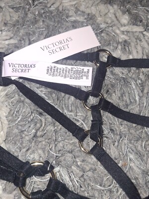 New VS O Ring Hardware garter belt Size xl/xxl Black | eBay