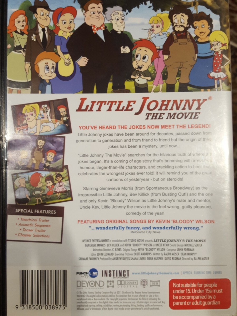LITTLE JOHNNY THE MOVIE DVD KEVIN BLOODY WILSON CARTOON ADULT