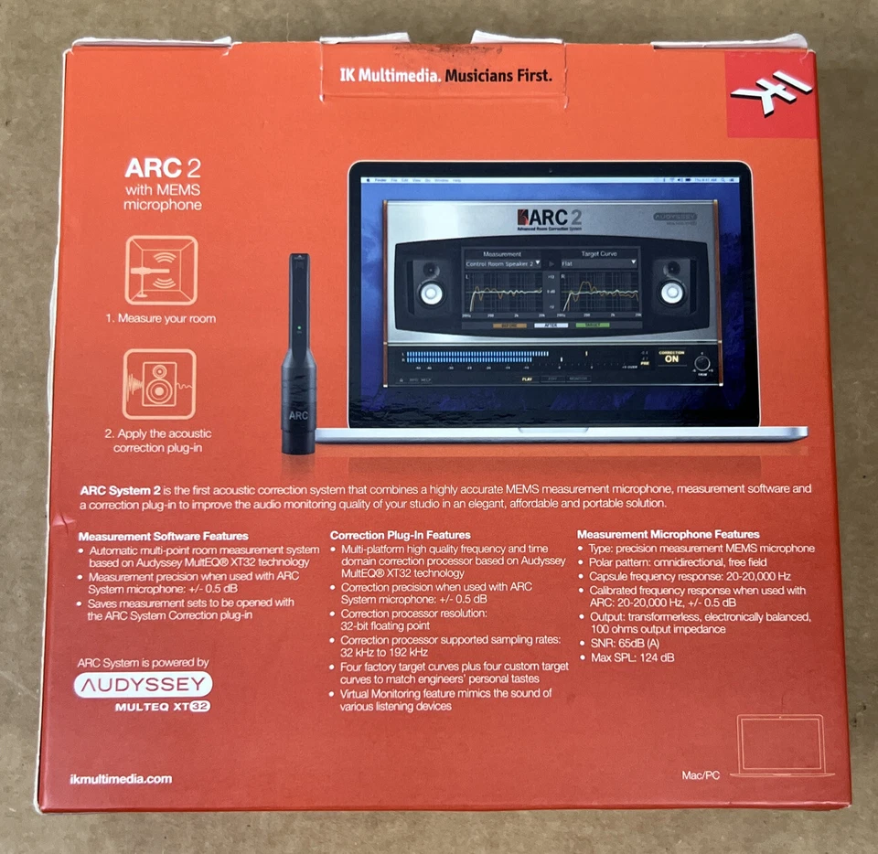 IK MultiMedia ARC 2 Advanced Room Acoustic Correction System MEMS Microphone - Image 2 of 4
