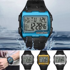 Men's Waterproof Watch Military Tactical LED Backlight Display Sports Wristwatch