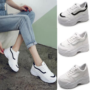 white thick trainers