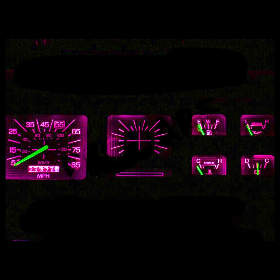 Kit de tablero LED rosa/púrpura para camioneta Ford 80-86 F100 F150 F250 F350 Foto 2 de 3