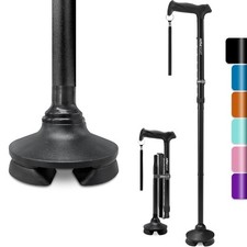 Adjustable Walking Cane,Lightweight Heavy Duty Sticks Pivot Tip Non-Slip