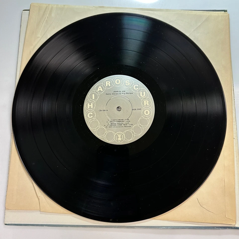 John & Joe LP Record Vinyl Kenny Davern Flip Philips Chiaroscuro 199 Foto 4 de 4
