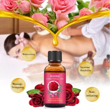 ROSE Plant Body Essential Oil Relax for Scrape Therapy Improve Sleep SPA 30ML
