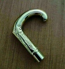 Solid Brass Designer Head Handle For Wooden Victorian Walking Stick Canes Gift