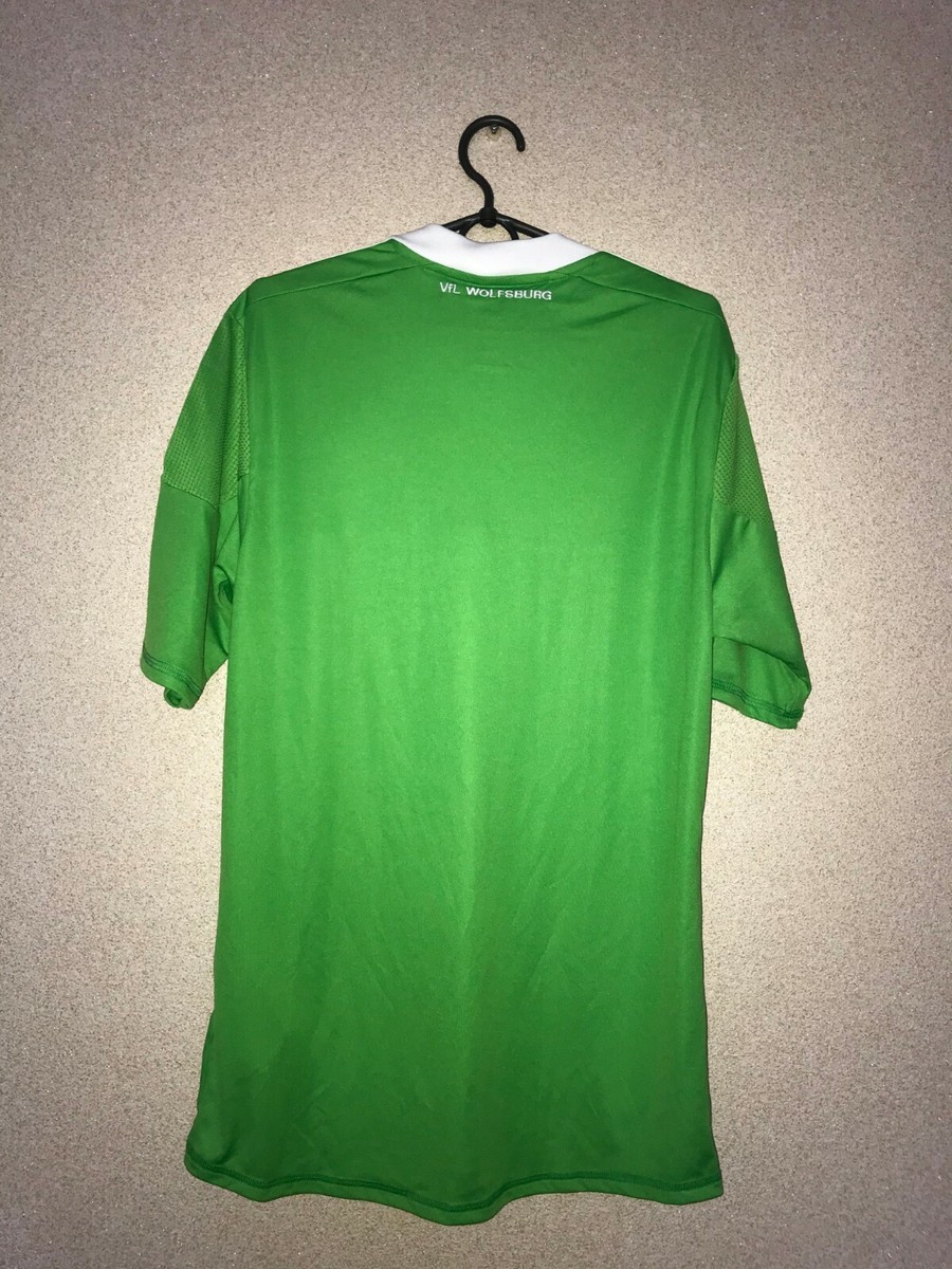 09-10 vintage CL WOLFSBURG HASEBE 13番 2009-10 Wolfsburg Away Shirt Dzeko #9 - 7/10 - (S)