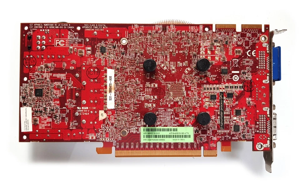 ATI Radeon HD 4770 PCIe 512MB DDR5 S-video DVI Model: B743 - PC sticker - Image 2 of 4