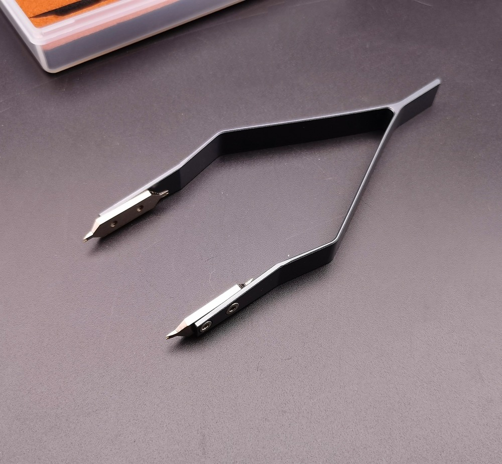 Stainless Steel 7825 V Type Watch Spring Bar Tweezers for Watch Repair
