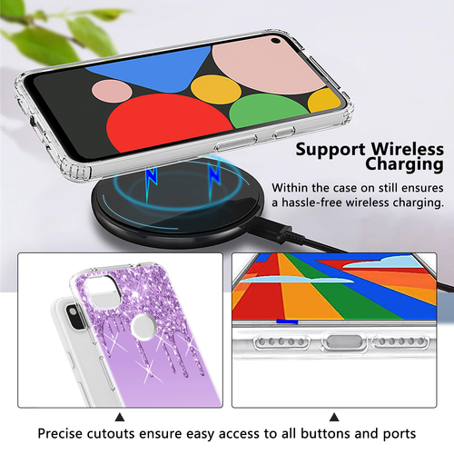 Funda protectora de silicona transparente impresa suave para Google Pixel 5 6A 7A 8A 9 Pro XL - Imagen 62 de 84