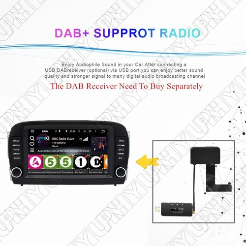 For Benz SL R230 2001-05 Android 13 Stereo Radio GPS Navi Head Unit WiFi OBD RDS - Picture 13 of 24
