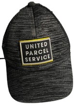 UPS United Parcel Service Unisex Snapback Mesh Grey Black  Yellow Trucker Hat