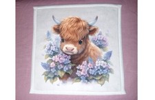 Baby Highland Cow theme Dish Towel, 12x12, FREE ship, hand towels, bath, choice