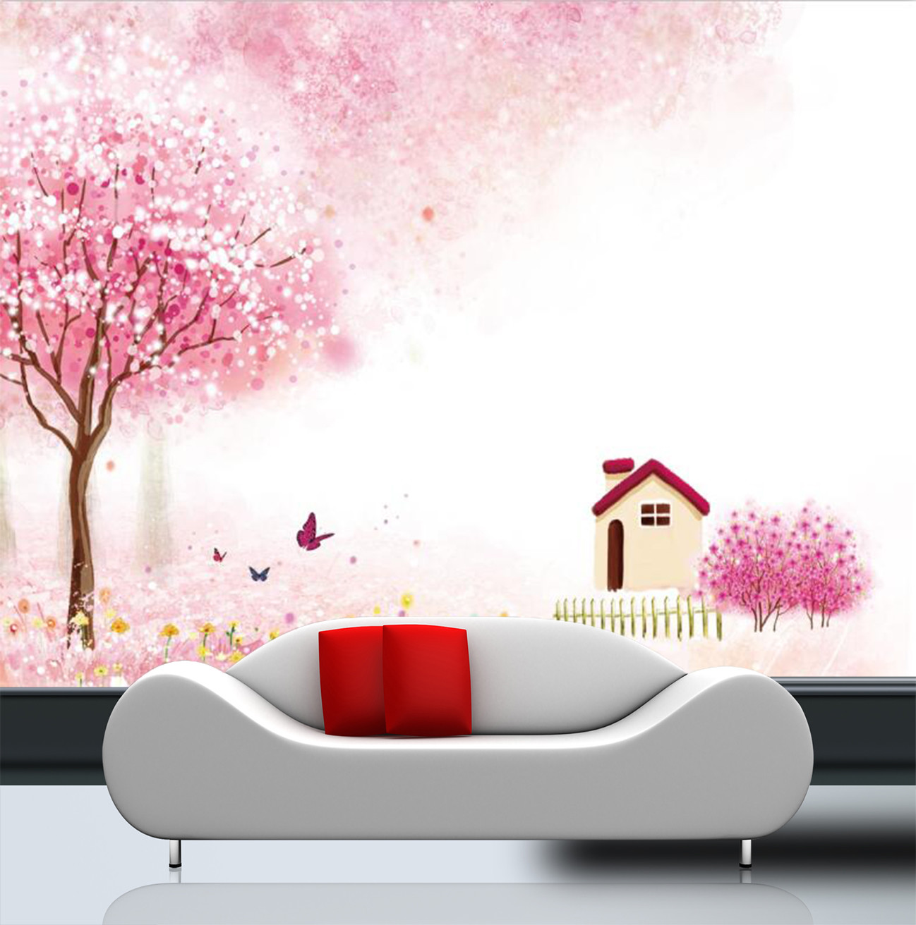 3D Pink Tree 7438 Wallpaper Mural Wall Print Wall Wallpaper Murals US Summer 3D Pink Tree 7438 Wallpaper Mural Wall Print Wall Wallpaper Murals US Summer