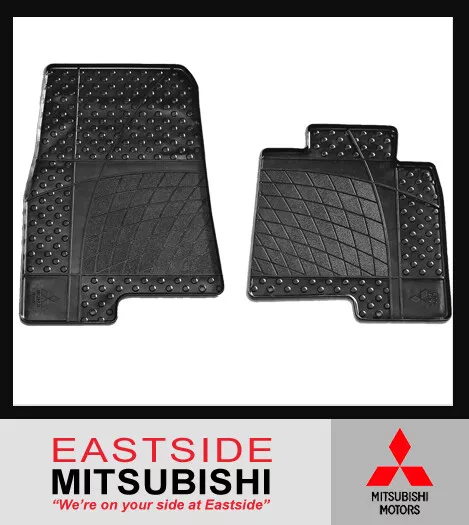 GENUINE MITSUBISHI PAJERO NS NX FRONT SET RUBBER FLOOR MATS