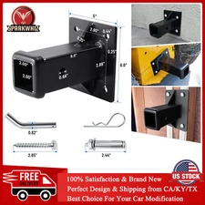 Heavy Duty Bolt-On Trailer Hitch Receiver Tube 2"Hitch Wall Mounted Lawn Tractor