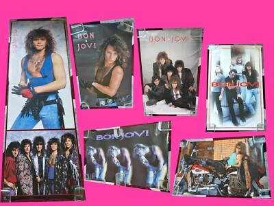 Jon Bon Jovi SIX Poster VINTAGE COLLECTION 6ft Door Poster RARE