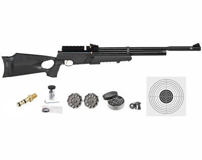 Hatsan AT44PA-10 Pump QES .177 Caliber Air Rifle with Targets and Pellets Bundle
