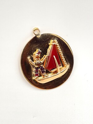 Rare Cartier 14K YG Happy Sailor With His Boat Charm Pendant | eBay