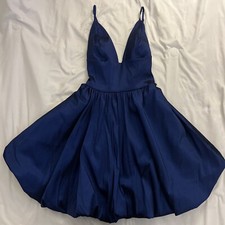 Windsor - Deep Blue Short Cocktail/Formal/Homecoming Dress - Women's Size Small