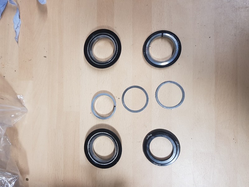 Hope Integral 44 MM To 1 1/8"  Reducer Headset. Top Cup 2, Bottom Cup B