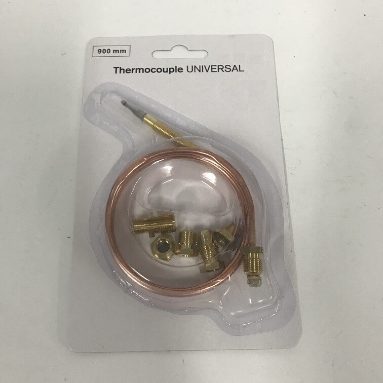 Universal Thermoelement 600 mm m. Zubehör für Potis Gasgrill Gasherd Bräter 60cm