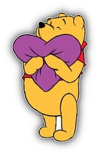 Winnie The Pooh Cartoon Sticker Bumper Decal - ''SIZES''