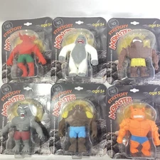 Royal Deluxe Stretchy Monsters COMPLETE SET OF 6 Stretchable Figures NEW SEALED