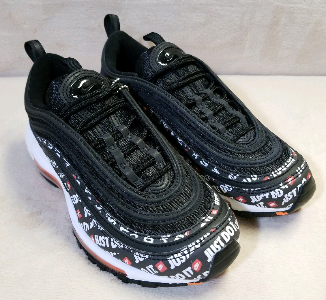 Nike Air Max 97 JDI Just Do It Black Black Black orange NIKE AIR MAX 97 JDI BlackTotal Orange White AT8437 001