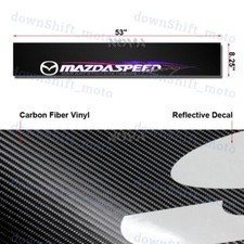 Window Windshield Carbon Fiber Vinyl Banner For Mazda Speed Racing Decal Sticker