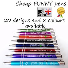 Funny Cheeky Novelty Rude Sweary Profanity Pen Birthday Gift CHRISTMAS cheap