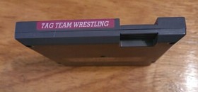 Tag Team Wrestling 5-Screw Nintendo Video Game (NES 1986) Cleaned, Tested 