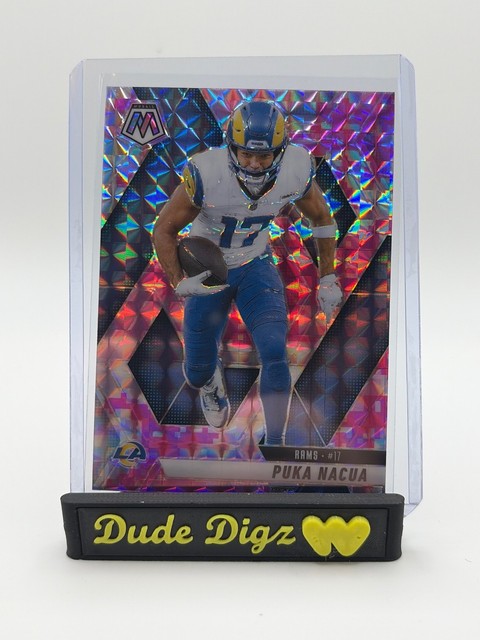 2025 Panini Mosaic #102 Puka Nacua Mosaic Reactive Purple
